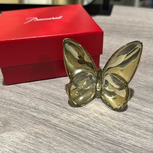 Baccarat gold butterfly